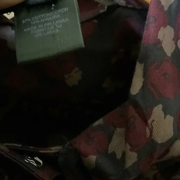 NEW Vintaje. Marc By Marc Jacobs Burgundy Floral Mini Dress - Picture 6 of 11